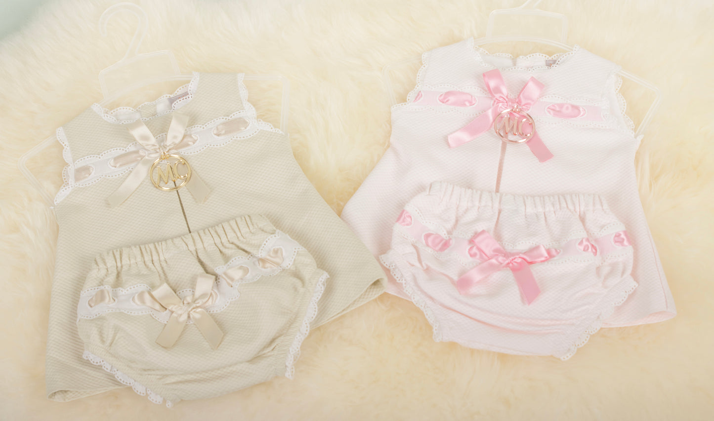 Baby jurk newborn set, in 2 kleuren verkrijgbaar