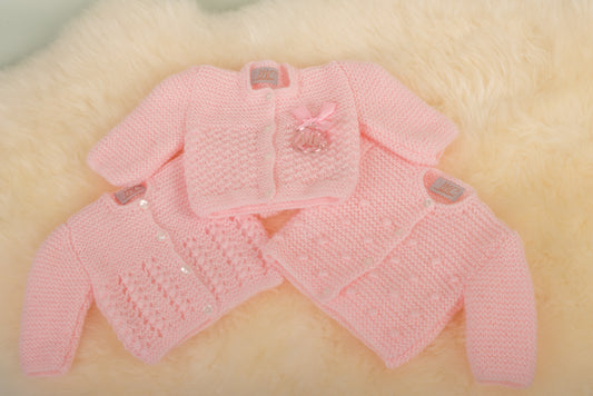 Baby cardigan newborn  in 4 kleuren beschikbaar